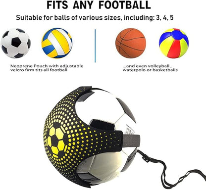 Football Speed Agility Training Set Agility Ladder 12 Sports Cones and Football Kick Trainer Football Training Equipment Footwork Drills for Kids and Adults