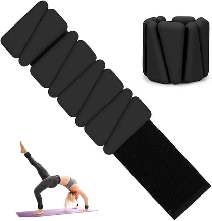 Ankle and Wrist Weights for Women, Adjustable Ankle Weights Silicone Bracelet Weights Arm Leg Weights for Women Men Ankle Weights for Yoga Running Swimming Pilates Gym Set of 2