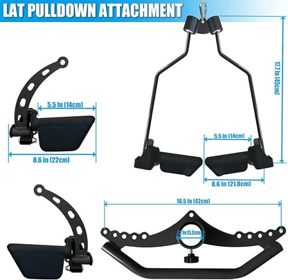 KORIKAHM LAT Pulldown Attachments for Cable Pulley System Machine