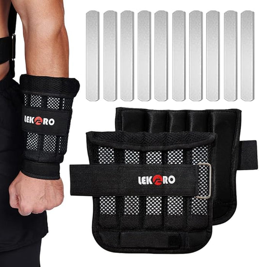 Wrist Arm Weights, Adjustable Wrist Weights, Removable Wrist Ankle Weights for Men Women, for Fitness, Walking, Jogging, Workout, Running, 1Pair 2 Pack