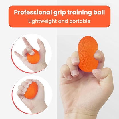 Grip Strength Trainer Kit,Finger Strengthener,Hand Grip Strengthener,Hand Extension Exerciser,Stress Relief Ball and Forearm Workout Ring for Muscle Building and Injury Recovery for Athletes