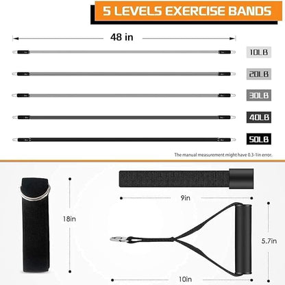 VEICK Resistance Bands, Exercise Bands, Workout Bands, Resistance Bands for Working Out with Handles for Men and Women, Exercising Bands for Fitness Weights Work Out at Home