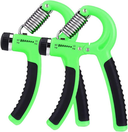 2 Pack Hand Grip Strengthener, Finger Grip Exerciser, Adjustable Resistance 22-132Lbs (10-60kg), Strength Trainer, Hand Squeezer, Forearm Grip Workout for Athletes Pianist