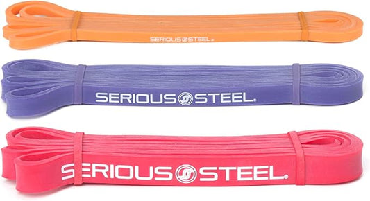 Serious Steel 41" Assisted Pull-up Band, Heavy Duty Resistance Band Sets, Stretching, Powerlifting, Resistance Training and Pull Up Assistance Bands