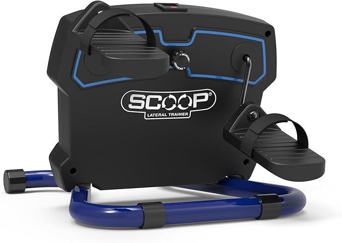 New Version - SCOOP Lateral Trainer Compact, Lightweight, Under Desk Lateral Motion Exerciser at Home Fitness for Knees, HIPS and Lower Back. Improves Strength, Balance & Mobility, Reduces Joint Pain