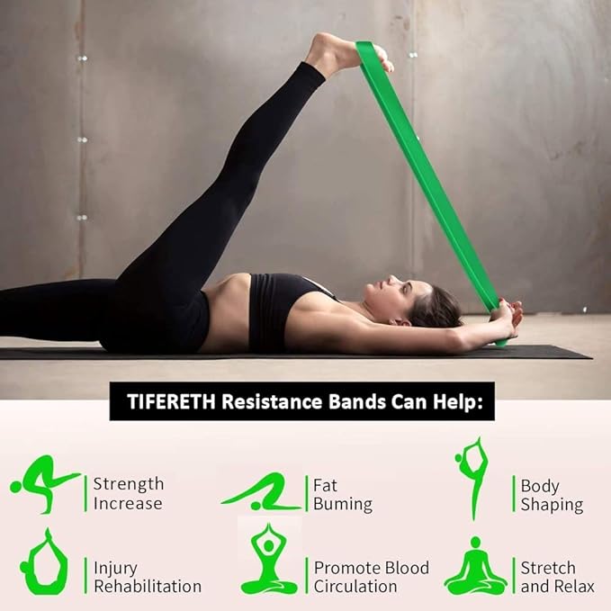 Pull-Up Bands Resistance-Bands Exercise-Bands - Pull up Assistance Bands Workout Bands Resistance for Women Long Resistance Bands Resistance Loop Bands Perfect for Gym Home