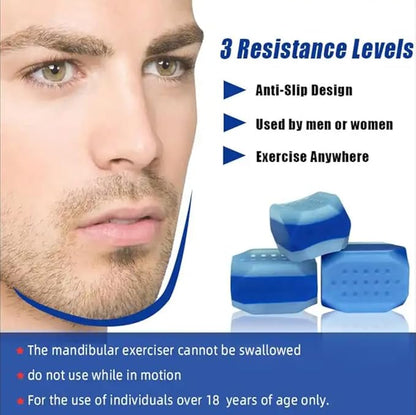 ZOHA Jaw line Exerciser - Facial Toning for Men & Women | 3 Resistance Levels, Food-Grade Silicone, Face Shaper Gum | Easy Jaw Trainer & Sculptor