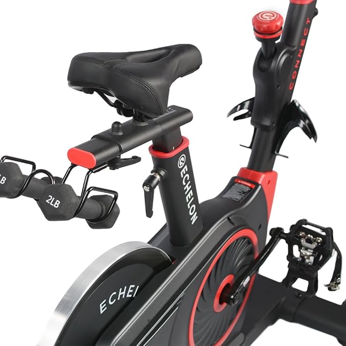 Echelon Fitness - Exercise Bike - Smart Connect Workout Bike - Magnetic Resistance Mechanism - Stationary Bikes with Speed Monitor & Adjustable Seat - Indoor Bike - Bluetooth Connectivity -136 KG