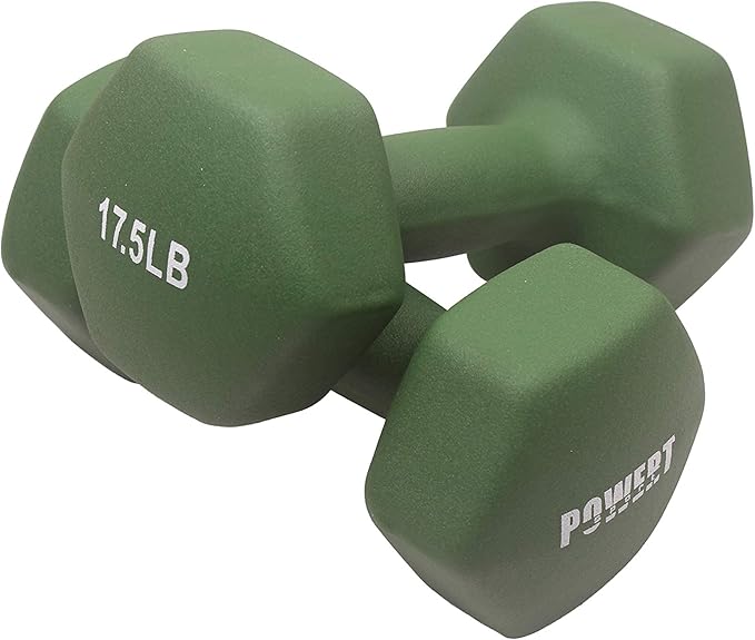 HEX Neoprene Dumbbell |Coated Colorful Hand Weights in Pair