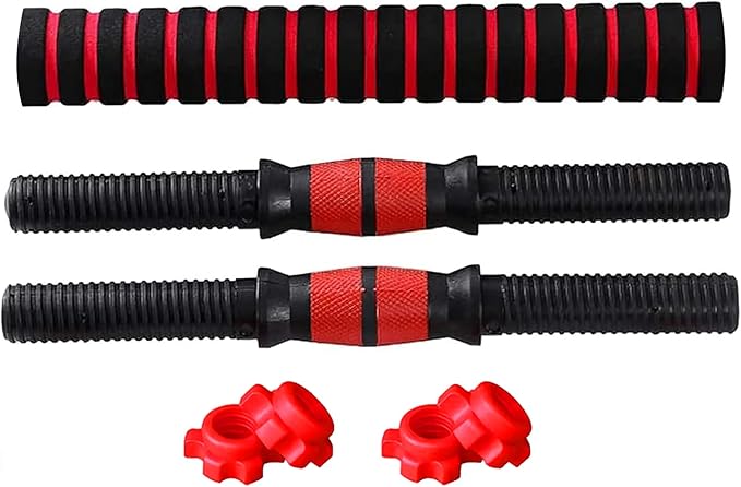 Dumbbell Bars Adjustable Dumbbell Weight Set Barbell Lifting - 2 x 15.74in Bars and 1 x 15.74in Connecting Rods for Gym Home