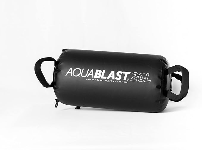 AquaBLAST Portable Fitness and Punching Bag for Swimming Pools for a Total-Body, Low-Impact Workout Using Water Resistance & Weight; Sets Up in 30 Seconds & Take It Anywhere.