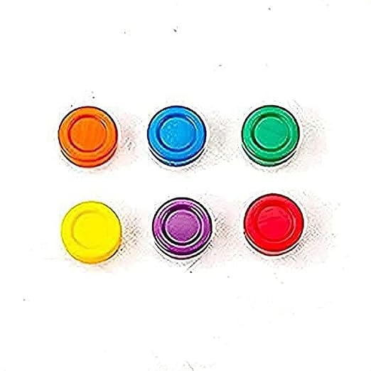 Cosom Floor Hockey and Street Hockey Pucks for Hockey Practice and Training, High School Physical Education Equipment, Lightweight Plastic For Fast Action, Rugged, All Surface, Set of 6 Colors