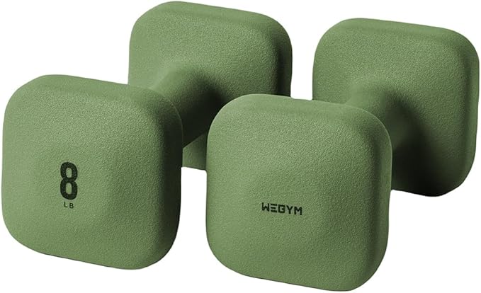 SafeGrip Dumbbells with Anti-Slip, Thick Handles and Flat, Sturdy Sides for Secure Workouts at Home, for Weightlifting, and Personal Training