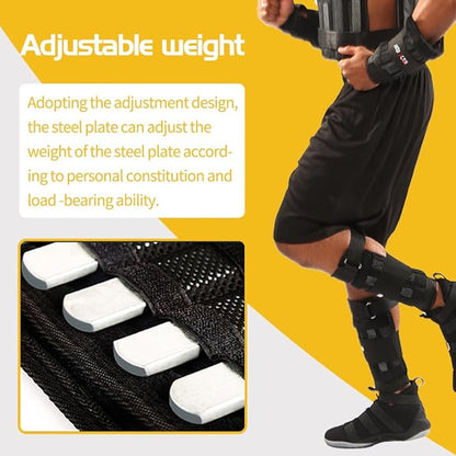 Wrist Arm Weights 6.6/11/22LBS 1 PairWeights, Adjustable Wrist Weights, Removable Wrist Ankle Weights for Men Women, for Fitness, Walking, Jogging, Workout, Running.