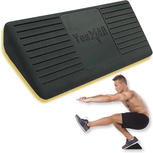 Yes4All Ankle Calf Stretcher 450LBS Rubber, Slant Board Improving Mobility & Flexibility, Anti Slip & Ergonomic Squat Wedges