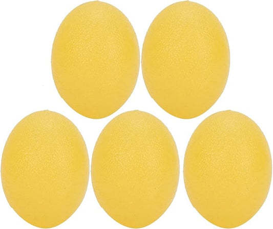 Sonew 5pcs Silicone Grip Ball Egg-Shaped Wrist Exercise Massage Ball Fitness Rehabilitation Grip Ball