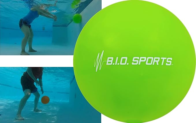 BIO Sports Water Resistance Ball for Low Impact Full Body Pool Workout - Alternative for Foam Dumbbells