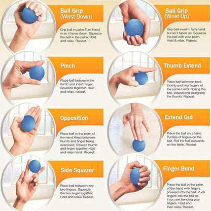 Hand Stress Relief Balls,Hand Exercise Balls Hand Therapy Balls Hand Squeeze Balls for Stress Relief, Arthritis Pain Relief