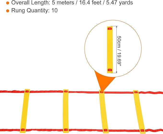 PATIKIL Agility Ladder with Carry Bag