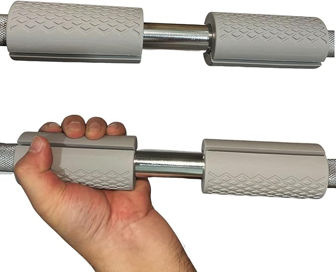 Pull Up Bar Thick Bar Adapter, Weight Grip Bar Fit for Standard Barbell - Dumbbell Handle Grips, Silicone Rubber Barbell Grips for Weight Lifting Cable Attachments & Fitness Training