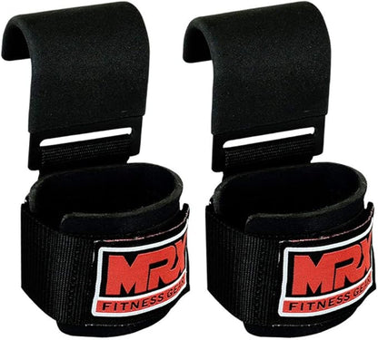 MRX Power Weight Lifting Straps Wrist Support Heavyduty Gym Training Bandage Cordura Hook Deadlifting Wraps