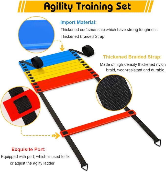 Football Speed Agility Training Set Agility Ladder 12