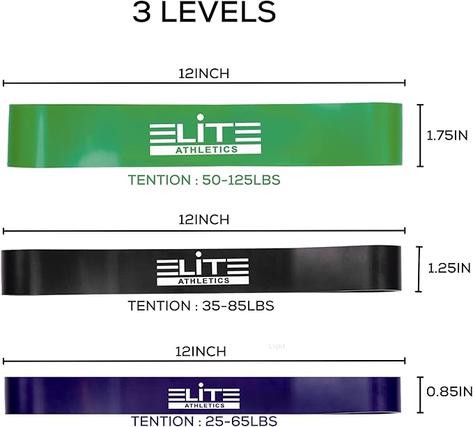 Heavy Thick Resiance Bands Set, Monster Short Bands, Deadlift Band, Glute Activation, Booty Exercise, Hip Band and Dynamic Warm (Set of 3 or 5 with Long Pull Up Bands)