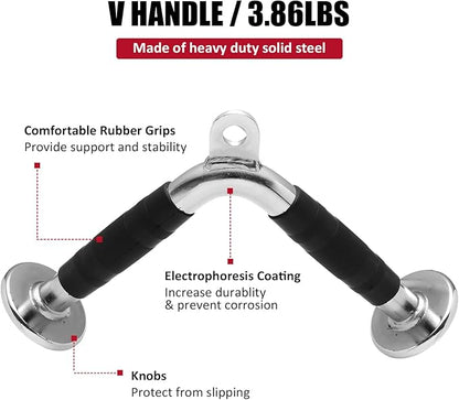 Tricep Press Down Cable Machine Attachment