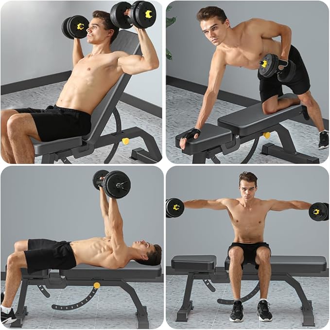 Adjustable Bench, Professional Weight Bench, Incline Flat Decline Sit Up Bench,Dumbbell Stool