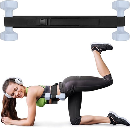 Hip Thrust Belt, Booty Belt for Hip Thrust Use with Dumbbells, Kettlebells, Plates, Exercise Hip Thrust Belt with Slip-Resistant Padding for the Gym, Home and Workouts