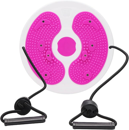 Ab Twist Waist Disc Board,Adjustable Waist Trainer Twisting Disc with Handles,Waist Slimming Balance Rotating Disc with Massage Foot Sole for Slimming Waist Arms Hips and Thighs