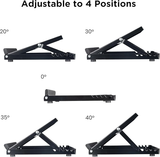 Steel Slant Board for Calf Stretching, Achilles Heel Stretcher Slant Board for Squats, Adjustable Ankle Stretcher, Incline Board for Calf Ankle and Foot Stretching, Calf Muscle Stretch Wedge.