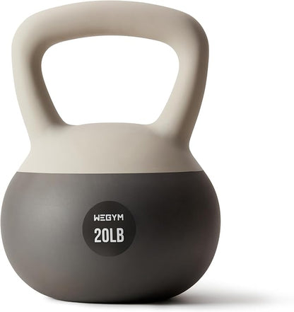 Soft Kettlebells with Cushioned Impact-Resistant Base and Anti-Slip, Wide-Grip Handle for Home Workouts, Weightlifting, and Personal Training