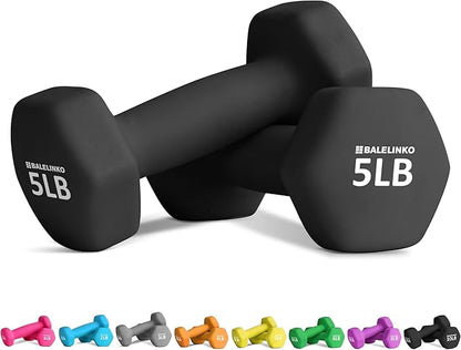 Balelinko Home Gym Equipment Workouts Strength Training Weight Loss Pilates Weights Yoga Sets Weights for Women, Men, Seniors and Youth