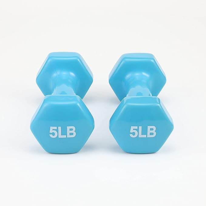 Amazon Basics Vinyl Coated Dumbbell Hand Weights