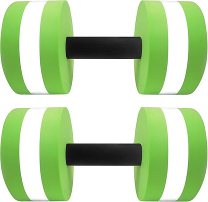 Swimming Exercise Equipment Water Dumbbells: Water Foam Barbells of 2 Set, Pool Heavy Weights, Pool Resistance, Hand Fitness Gear, Aqua Aerobic Sport Tool, Swimming Paddles, Water Walking Grip