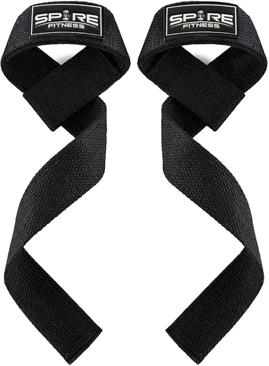 Spire Wrist Straps and Hand Wraps for Olympic Lifting, Snatching, Pulling, and Deadlifting. Fitness wrist wraps for women and men, gym accessories, weightlifting straps Powerlifting NeoTek Cushioned