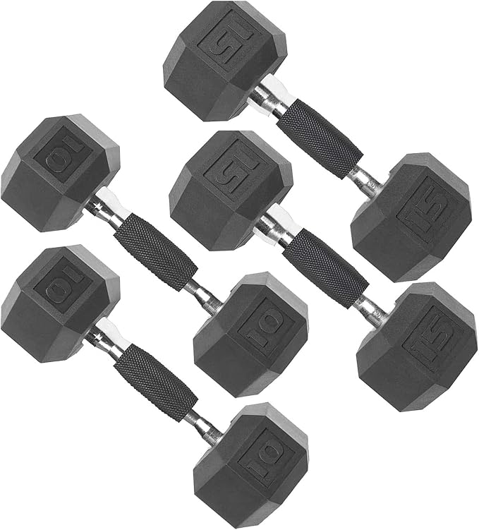 CAP Barbell Coated Dumbbell Set | 50lbs, 100lbs, 150lbs | Multiple Options