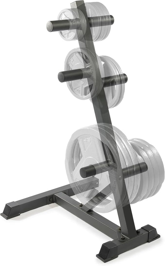 Marcy Olympic  Weight Plate Tree for 2-Inch Plates Weight Storage Rack