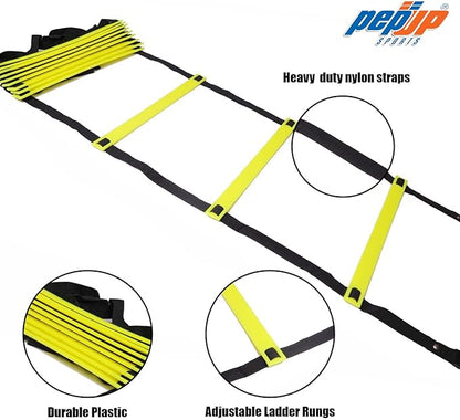 Sports Speed Agility Ladder for Reflex Training - 20 ft 12 Rung