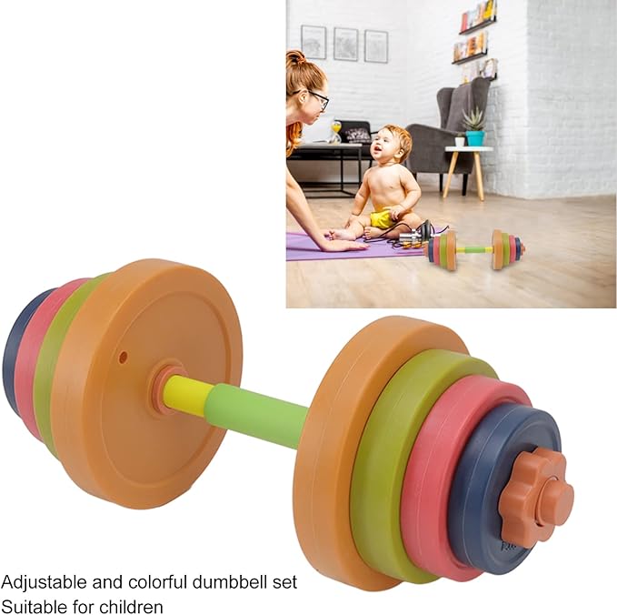 Dumbbell for Kids, Toys Dumbbells, Kids Workout Equipment Set, Adjustable Weights, Fill Weights with Water or Sand, Baby Dumbbell Workout Weights (573C)