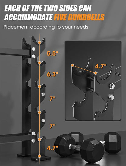 Dumbbell Rack Stand Only Gym(750LBS/1100LBS Weight