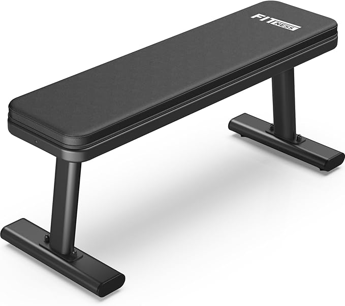 YAMO Flat Bench, 660KG Weight Capacity, Multipurpose Fitness Bench for Home Gym, Full Body Workout, Easy Assembly