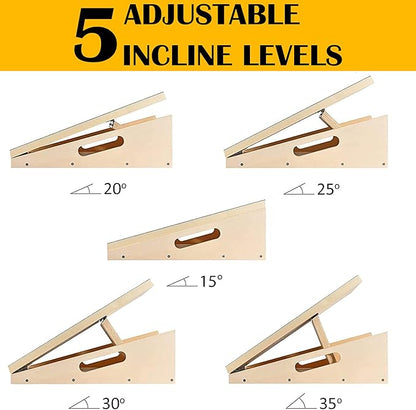 Professional Slant Board, Adjustable Incline Board and Calf Stretcher, Slant Board for Calf Stretching, Calf Stretch Board