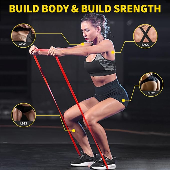 Resistance Band Pull up Band Fitness Exercise Bands Natural Latex for Workout Body Stretch Powerlifting Band Fitness Sport Training at Home/The Gym