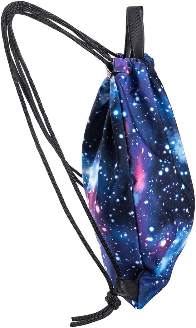 VanFn Drawstring Bags, Creative Design Gymsack, Unisex Sackpack, Casual Backpack, Sport's Equipment Bag Travel Bags (Galaxy)