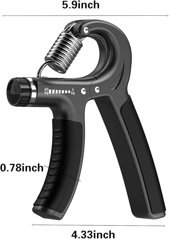 Hand Grip Strengthener with Adjustable Resistance, Wrist Strengthener, Forearm Gripper, Hand Workout Squeezer, Grip strength Trainer, Hand Grip Exerciser for Men and Women