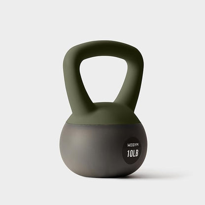 Soft Kettlebells with Cushioned Impact-Resistant Base and Anti-Slip, Wide-Grip Handle for Home Workouts, Weightlifting, and Personal Training