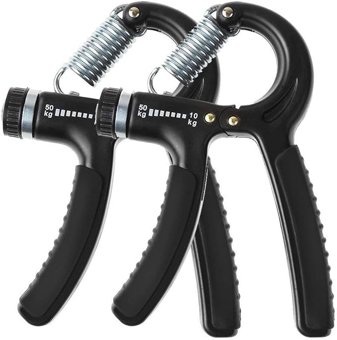 Luxon 2 Pack Hand Grip Strengthener Adjustable Resistance 22-110 Lbs (10-50kg) -Hand Grip Exerciser, Strengthen Grip, Hand Squeezer, Forearm Grip, Hand Exercise, Gripper, Finger Strengthener