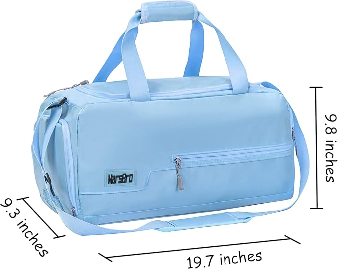 Water Resistant Sports Gym Travel Weekender Duffel Bag with Shoe Compartment